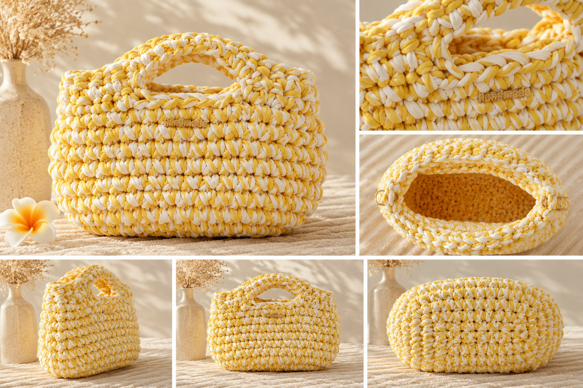 Sac crocheté « Soleil d’Été »